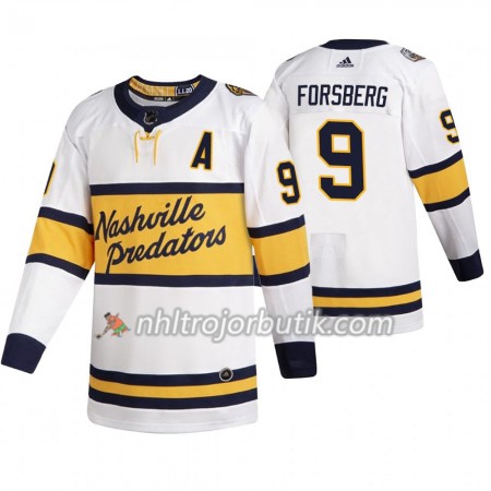 Män Ishockey Nashville Predators tröja Filip Forsberg 9 Adidas 2020 Winter Classic Authentic